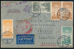 1935 Légi Levél Brazíliába / Airmail Cover To Brasil - Other & Unclassified