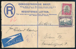 1936 Ajánlott Légi Levél 5 Db Bélyeggel Bécsbe / Registered Airmail Cover With 5 Stamps To Vienna - Sonstige & Ohne Zuordnung