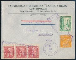 1937 Légi Levél 5 Db Bélyeggel Svájcba / Airmail Cover To Switzerland - Other & Unclassified