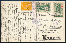 ~1918 Cenzúrázott Képeslap Budapestre / Censored Postcard To Hungary - Otros & Sin Clasificación