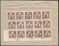 1919 Levél 15 Db Portó Bélyeggel / Cover With 15 Postage Due Stamps, RR! - Other & Unclassified