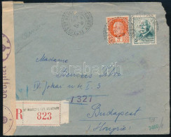 1943 Cenzúrázott Ajánlott Levél / Censored Registered Cover - Andere & Zonder Classificatie