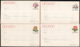 1980 10 Klf Virág Díjjegyes Boríték, Használatlan / Flowers 10 Different PS-covers, Unused - Other & Unclassified