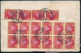 1923 Expressz Ajánlott Levél 16 Db Bélyeggel Bécsbe Küldve / Express Registered Cover With 16 Stamps To Vienna - Altri & Non Classificati