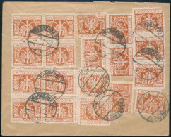 1924 Ajánlott Expressz Levél 21 Db Bélyeggel (4 Sérült) / Registered Express Cover With 21 Stamps (4 Damaged) - Autres & Non Classés