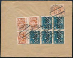 1924 Levél Bécsbe 9 Db Bélyeggel / Cover To Vienna With 9 Stamps - Sonstige & Ohne Zuordnung