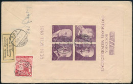 1939 Ajánlott Levél Bécsbe / Mi Block 7 On Registered Cover To Vienna - Other & Unclassified