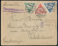 1936 Ajánlott Levél 6 Db Bélyeggel Bérmentesítve, Csehszlovákiába Küldve / Registered Cover With 6 Stamps To Czechoslova - Other & Unclassified