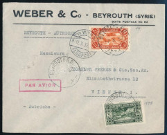 1932 Légi Levél Bécsbe / Airmail Cover To Vienna "BEYROUTH" - Sonstige & Ohne Zuordnung
