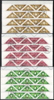 O 1991 Mi 477-479 Hajtott Teljes ívek / Folded Complete Sheets - Altri & Non Classificati