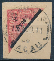 O 1911 Felezett Bélyeg / Bisected Stamp - Autres & Non Classés