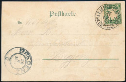 ~1905 Hajóposta Képeslap / Postcard "K.K. OESTERR SCHIFFPOST AM BODENSEE" - "BREGENZ" - Otros & Sin Clasificación