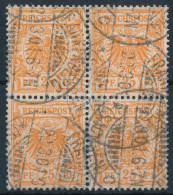 O 1899 25Pf Négyestömb / Mi 49 Block Of 4 - Autres & Non Classés