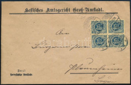 1923 Levél 18 Db Hivatalos Bélyeggel / Cover With 18 Official Stamps - Otros & Sin Clasificación