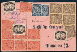 1923 Levelezőlap 18 Bélyeggel / Postcard With 18 Stamps - Other & Unclassified