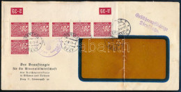 Böhmen Und Mähren 1941 Levél Portó 6-os Tömbbel / Cover With Postage Due Block Of 6 "ISERTHAL / REKY" - Sonstige & Ohne Zuordnung