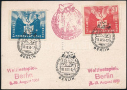 1951 Mi 284-285 Levelezőlapon / On Cover - Other & Unclassified