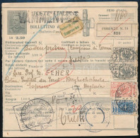 1933 Csomagszállító Firenzéből Sopronba / Parcel Card "FIRENZE" - Otros & Sin Clasificación