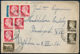 1938 Légi Levél 8 Db Bélyeggel Budapestre / Airmail Cover To Budapest - Other & Unclassified