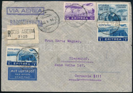 1938 Légi Ajánlott Levél Németországba / Airmail Registered Cover To Germany - Other & Unclassified