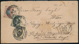 1872 Levél 3 Színű Bérmentesítéssel / Cover With 3 Stamps - Andere & Zonder Classificatie