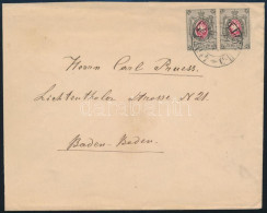 1879 Levél Badenbe / Cover To Baden - Altri & Non Classificati