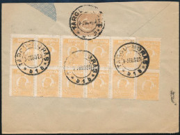 1923 Ajánlott Levél 13 Db Bélyeggel Bécsbe Küldve / Registered Cover With 13 Stamps To Vienna - Autres & Non Classés