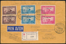 1930 Ajánlott Légi Levél Repülő Bélyegekkel / Registered Airmail Cover - Autres & Non Classés