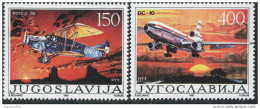 Yugoslavia 1987 Civil Aviation In Yugoslavia MiNr 2213-2214 MNH - Ungebraucht