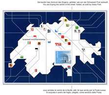 Switzerland 2022 My Canton – Our Switzerland», Center Illustration Swiss Map MNH - Unused Stamps