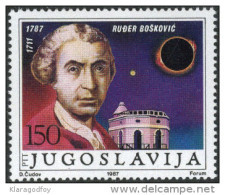 Yugoslavia 1987 Ruggiero Giuseppe Boscovich MiNr 2210 MNH - Ungebraucht