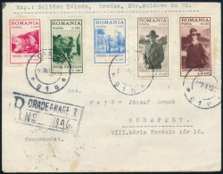 1931 Ajánlott Levél 15 Db Bélyeggel, Közte összefüggések / Registered Cover With 15 Stamps - Otros & Sin Clasificación