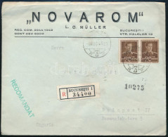 1943 Cenzúrázott Ajánlott Levél / Censored Registered Cover To Budapest - Otros & Sin Clasificación