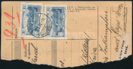 1931 Szállítólevél Darab 22,65Fr Bérmentesítéssel Rhodéziába / 2 X Mi 227, 5 X 197x, 196 X, 2 X 107x, 120 On Parcel Card - Autres & Non Classés