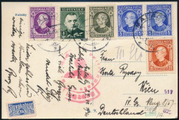 1940 Cenzúrázott Képeslap 6 Db Bélyeggel Bécsbe / Censored Postcard To Vienna - Otros & Sin Clasificación