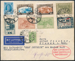 1930 Zeppelin Repülés Levél Moszkvából Friedrichshafenbe / Zeppelin Cover From Moscow To Friedrichshafen - Altri & Non Classificati