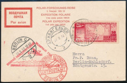 1932 Északi-sarki Repülés Levelezőlap Berlinbe / Arctic Flight Postcard To Berlin - Andere & Zonder Classificatie
