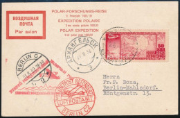 1932 Északi-sarki Repülés Levelezőlap Berlinbe / Arctic Flight Postcard To Berlin - Other & Unclassified