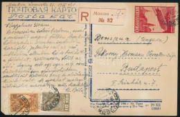 1936 Ajánlott Képeslap 3 Bélyeggel Budapestre / Registered Postcard With 3 Stamps To Budapest - Other & Unclassified