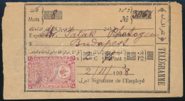 1908 Távirati Díjnyugta / Teleframm Fee Receipt - Other & Unclassified