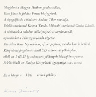 Kass János Tizenöt Rézkarca Az Ember Tragédiájához. (Előszó: Juhász Ferenc.) Bp., 1967, Magyar Helikon. (Kner Ny., Pénzj - Otros & Sin Clasificación