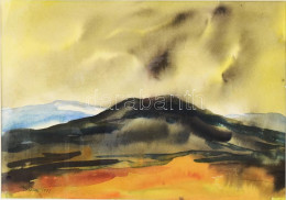 Bordi András (1905-1989): Maros Menti Dombok (Erdély), 1972. Akvarell, Papír, Jelezve Balra Lent, 34×48,5 Cm. Provenienc - Sonstige & Ohne Zuordnung