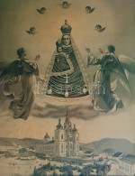 [Látkép] A Mariazelli Bazilika és Búcsújáróhely Látképe A Szűzanyával és Jézussal. Litográfia (1880 Körül). Mariazell, 1 - Gravure