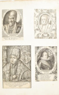 Lengyel Uralkodók, Nemesek XVII-XVIII. Századi Portré Gyűjteménye. Nagy Méretű Rézmetszetű Képek, Korabeli Papírborítóva - Gravures