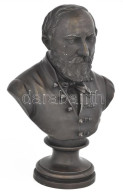 Züllich Rudolf (1813-1890): Vörösmarty, 1856. Bronz. Jelzett. Ho.: Züllich R. Műve 1856. M: 29 Cm - Otros & Sin Clasificación