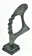 Sztrákos László (1954): Lebegés. Patinázott Bronz, Márvány Talapzaton. 1/1 Példány. Jelzett, Hibátlan, M: 36,5 Cm - Autres & Non Classés