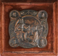 Kallós Ede (1866-1950): II. Rákóczi Ferencet ábrázoló Szecessziós Dombormű / Relief, 1900-as évek Eleje. Festett öntöttv - Sonstige & Ohne Zuordnung