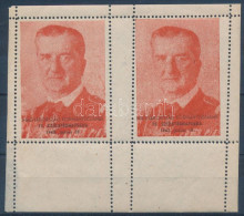 1943 Horty 75. Születésnapja Levélzáró Kisív / Label Mini Sheet - Non Classificati