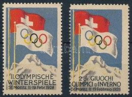 1928 Téli Olimpia 2 Klf Levélzáró - Non Classificati