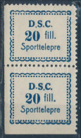 D.S.C 20f Sporttelepre Pár Segélybélyeg / Charity Stamp Pair - Unclassified